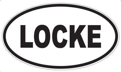 LOCKE - Oval Sticker