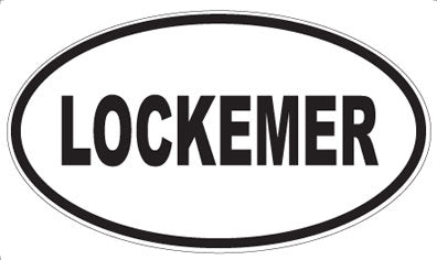 LOCKEMER - Oval Magnet