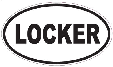 LOCKER - Oval Sticker