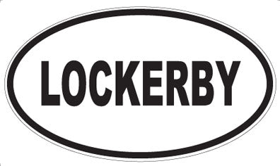LOCKERBY - Oval Sticker