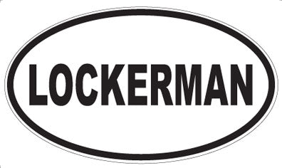 LOCKERMAN - Oval Sticker