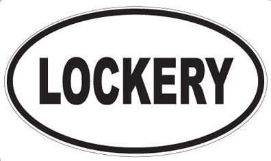 LOCKERY - Oval Sticker