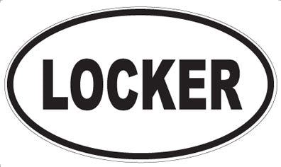 LOCKER - Oval Magnet