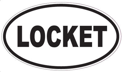 LOCKET - Oval Sticker