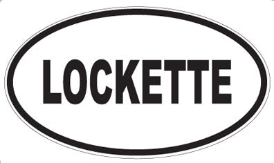 LOCKETTE - Oval Sticker