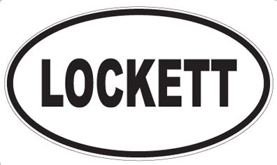 LOCKETT - Oval Magnet