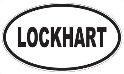 LOCKHART - Oval Sticker