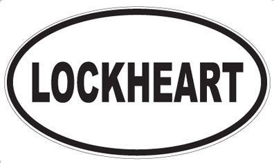 LOCKHEART - Oval Sticker