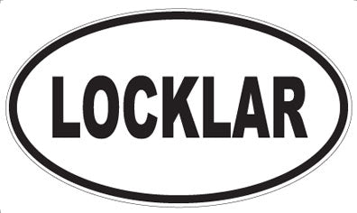 LOCKLAR - Oval Sticker