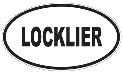 LOCKLIER - Oval Magnet
