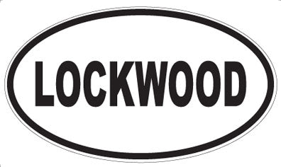 LOCKWOOD - Oval Sticker
