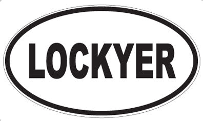 LOCKYER - Oval Magnet