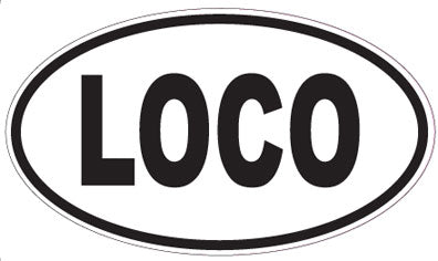 LOCO - Oval Sticker