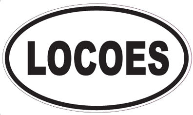 LOCOES - Oval Sticker