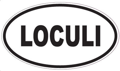 LOCULI - Oval Sticker