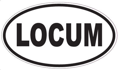 LOCUM - Oval Sticker