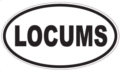 LOCUMS - Oval Sticker