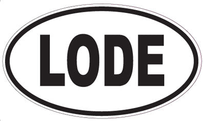 LODE - Oval Sticker