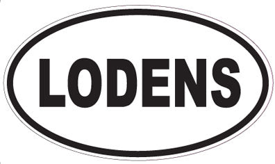 LODENS - Oval Sticker
