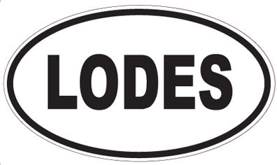 LODES - Oval Sticker
