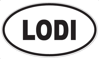 LODI - Oval Magnet