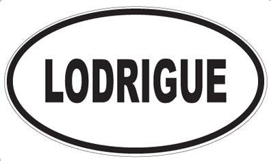 LODRIGUE - Oval Magnet