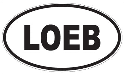 LOEB - Oval Sticker