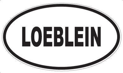 LOEBLEIN - Oval Sticker