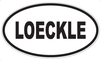 LOECKLE - Oval Sticker
