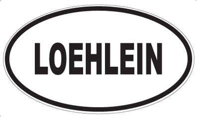 LOEHLEIN - Oval Sticker