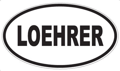 LOEHRER - Oval Sticker