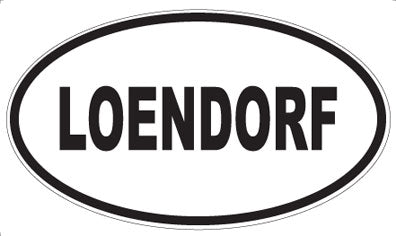 LOENDORF - Oval Magnet