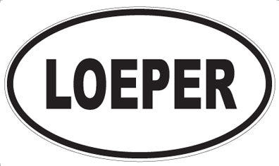 LOEPER - Oval Sticker