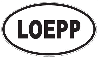 LOEPP - Oval Sticker