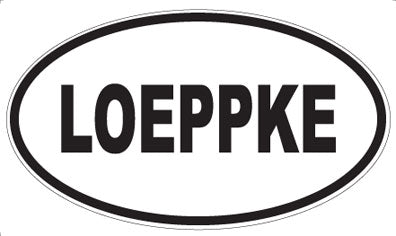 LOEPPKE - Oval Magnet