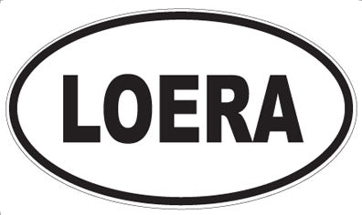 LOERA - Oval Sticker