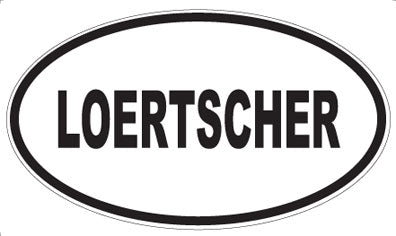 LOERTSCHER - Oval Magnet