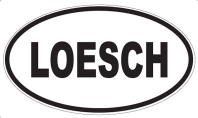 LOESCH - Oval Sticker