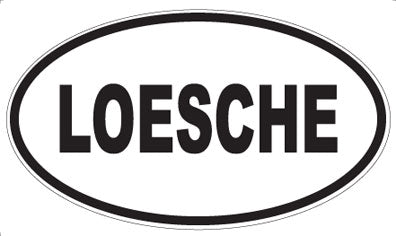 LOESCHE - Oval Sticker