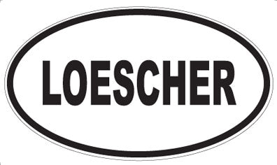 LOESCHER - Oval Sticker