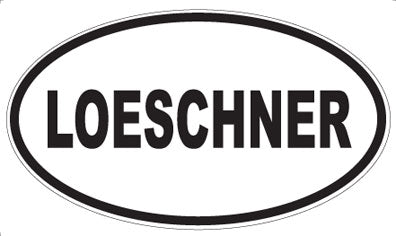 LOESCHNER - Oval Sticker