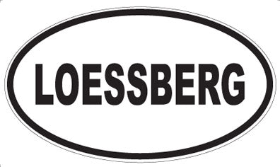 LOESSBERG - Oval Sticker