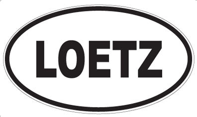 LOETZ - Oval Sticker