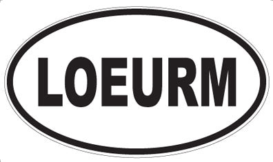 LOEURM - Oval Sticker