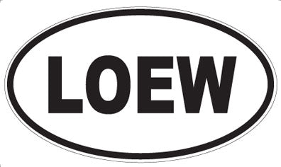 LOEW - Oval Sticker