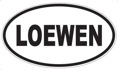 LOEWEN - Oval Sticker
