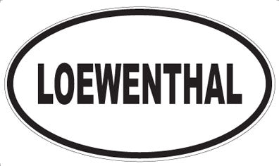 LOEWENTHAL - Oval Magnet