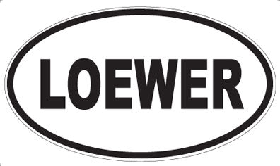 LOEWER - Oval Magnet