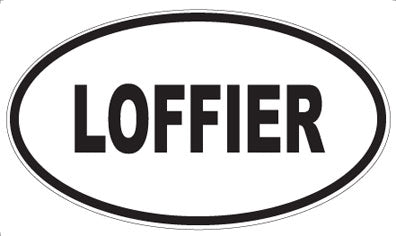 LOFFIER - Oval Sticker