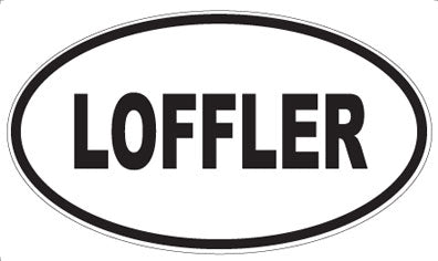 LOFFLER - Oval Sticker